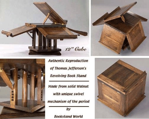 Thomas Jefferson revolving bookstand